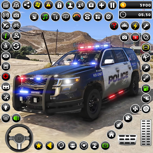 पुलिस जीप ड्राइविंग - कार गेम