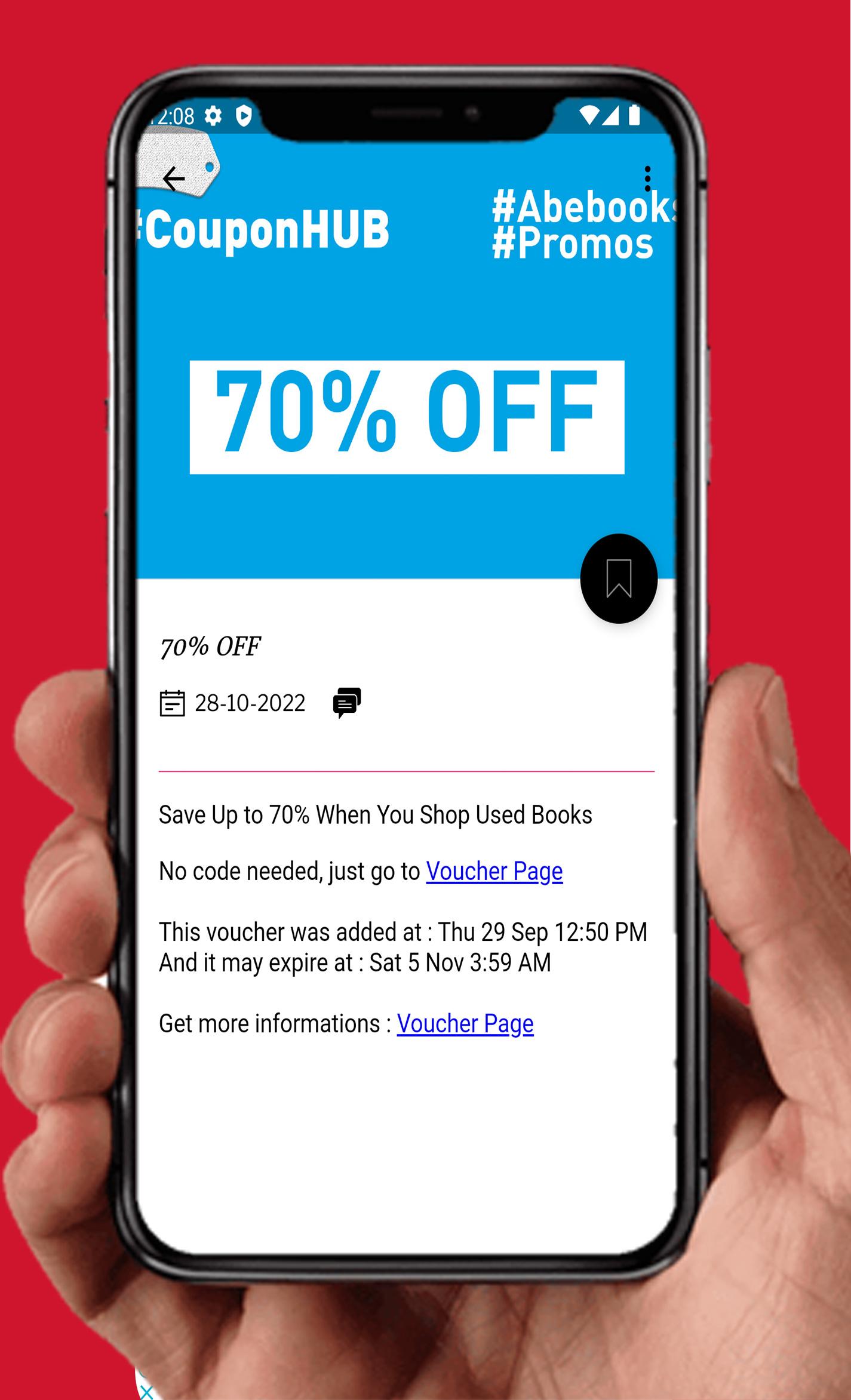 Download Coupons for Abebooks android on PC