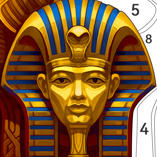 Pharaoh Coloring Book Game