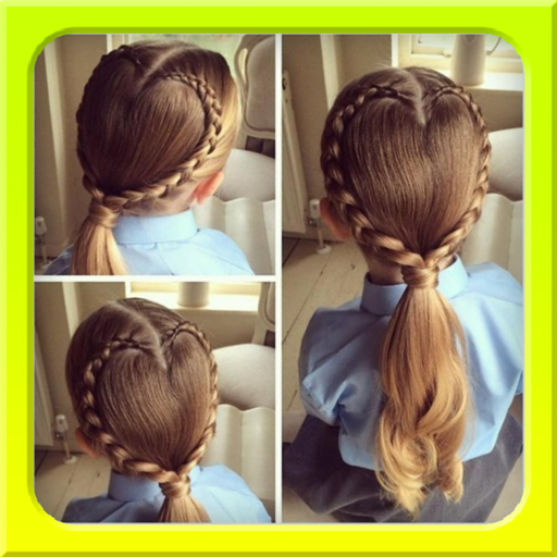 Hairstyles for children step b