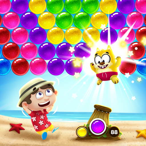 海灘流行：泡泡射擊遊戲