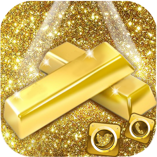 Gold, Glitter3D иконки тем фон