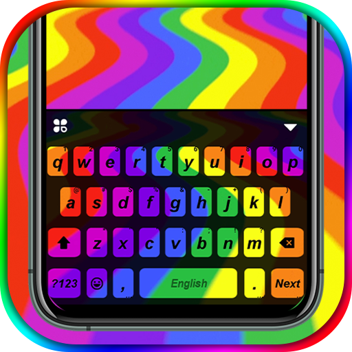 Rainbow Wave Live Keyboard Bac