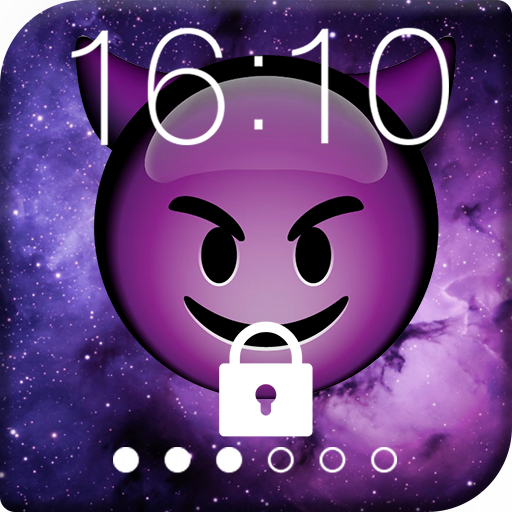 Emoji Purple Devil PIN Lock