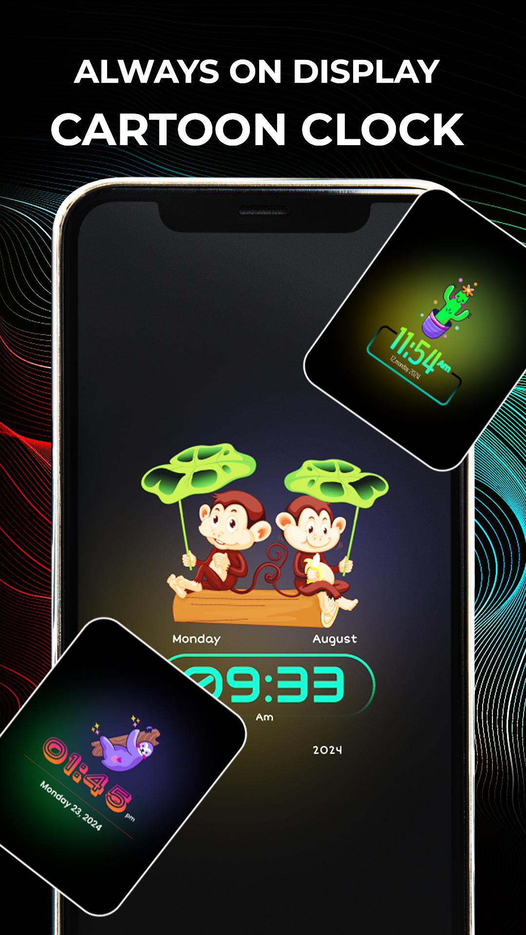 Download Neon Digital Night Clock android on PC