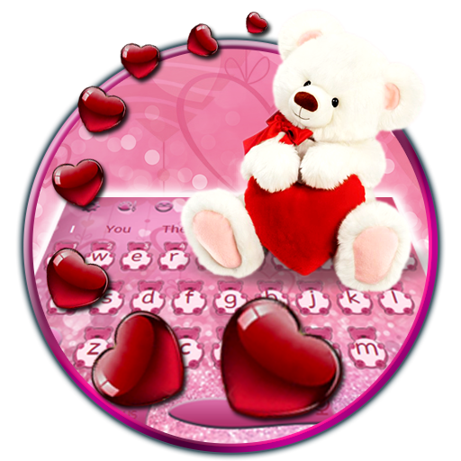 Furry Bear Love Keyboard