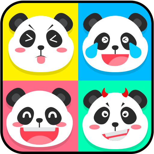 Cute Panda Emoji Stickers - Ad