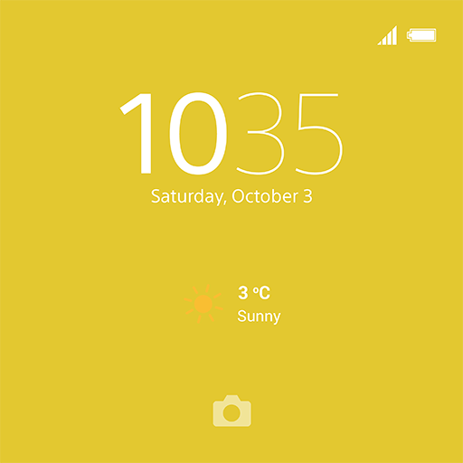 XPERIA™ Theme: Yellow