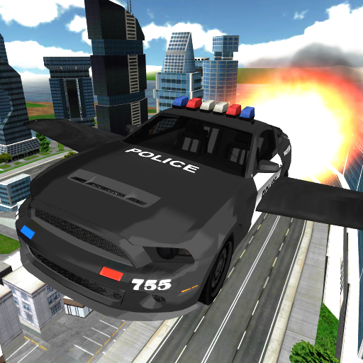 Flying Police Car Chase