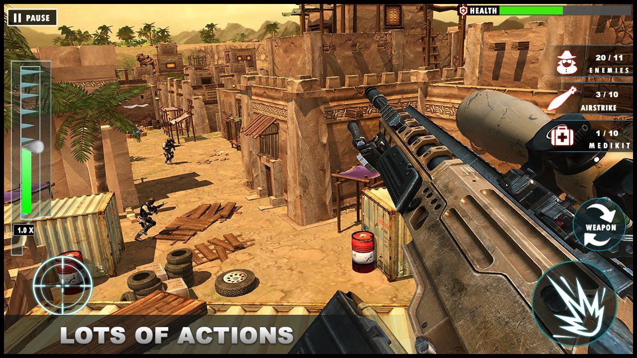 Download Desert War Sniper Shooter 3D android on PC