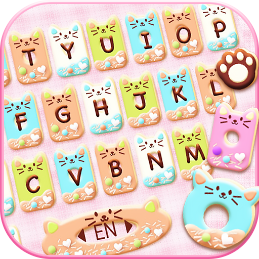 Colorful Donuts Button Tema Pa