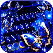 Blue Fancy Butterfly keyboard