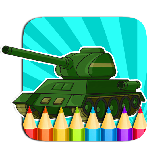 War Vehicle Coloring Book