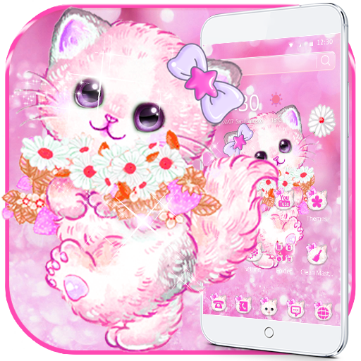 Fluffy Pink Kitty Theme