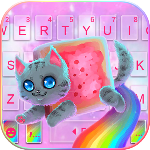 Tema Keyboard Rainbow Cat