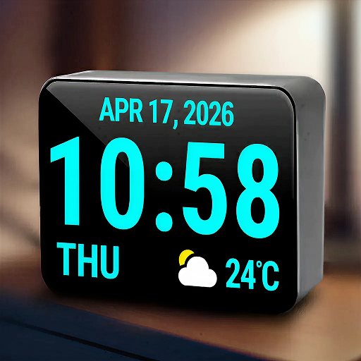 Huge Digital Clock Widget