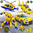 Taxi Helicopter Car Robot Game