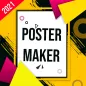 Poster maker with photo and te