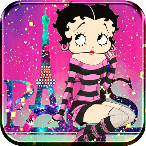 Cute Betty Boop Paris Eiffel Theme