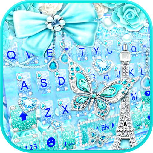 Tema Keyboard Blue Paris Butte