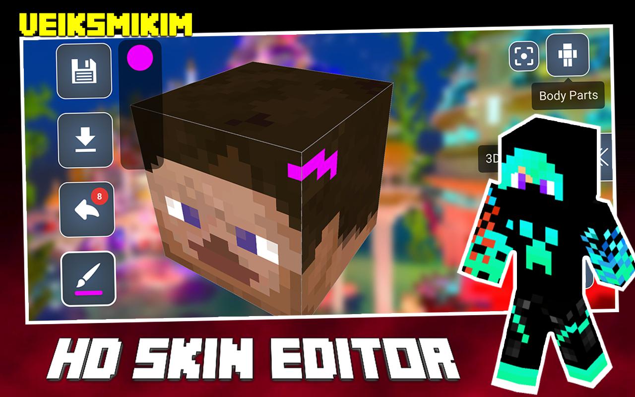 Baixar Skin Editor 3D Minecraft MCPE aplicativo para PC (emulador