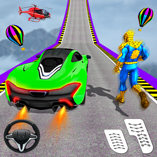 Spider Car Stunts Racing Games
