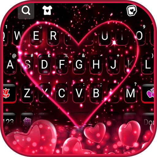 Fundo do Teclado Pink Glitter 