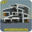 Map Modern Mansion: MCPE House