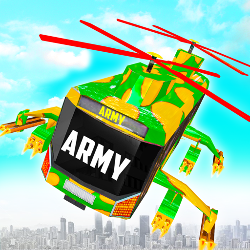 Exército voadr helicó robô bus