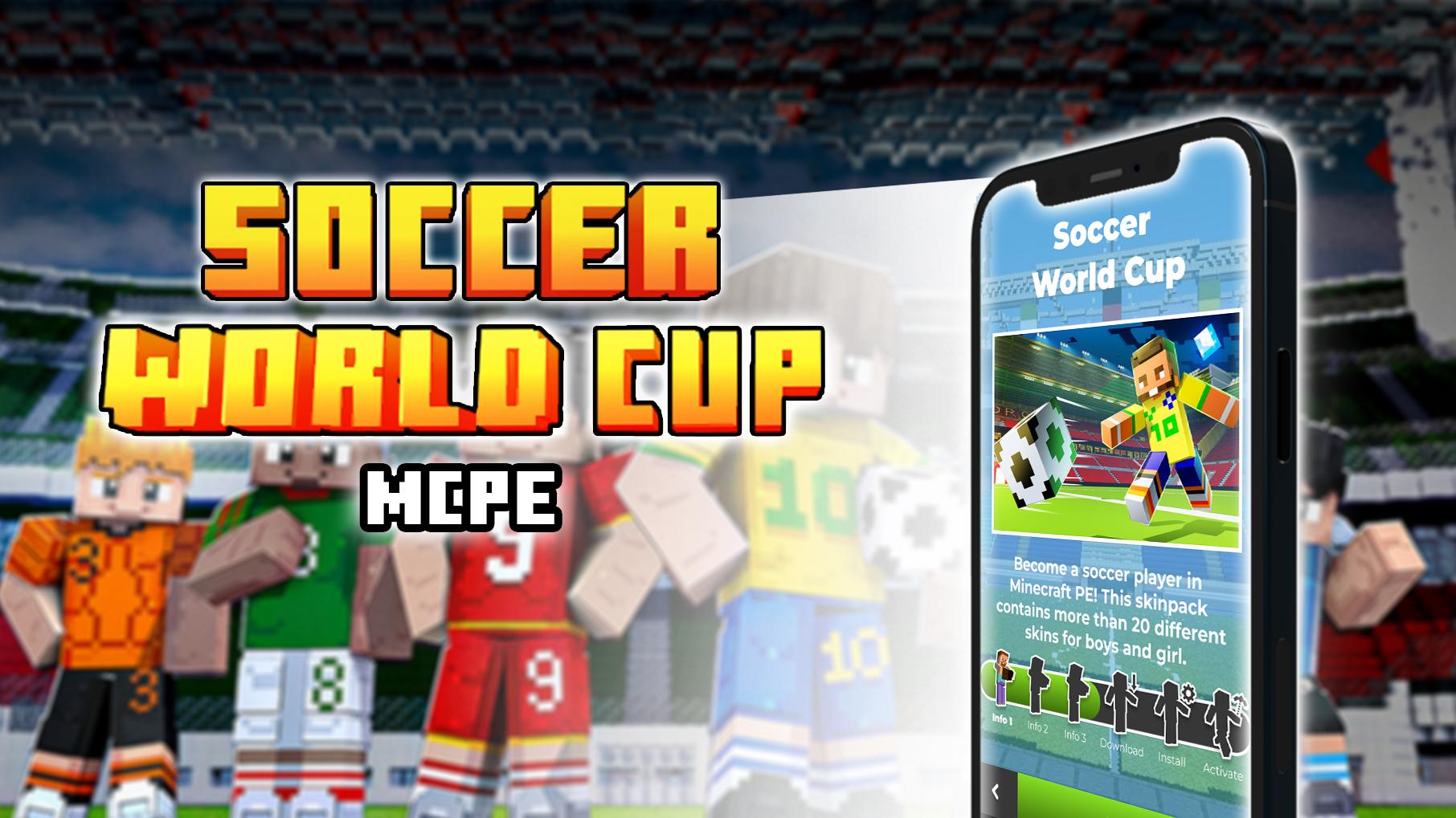 Download Soccer World Cup Minecraft MOD android on PC