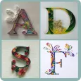 Stylish Alphabet QuillingPaper