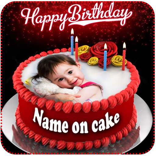 Birthday Cake with Name and Photo