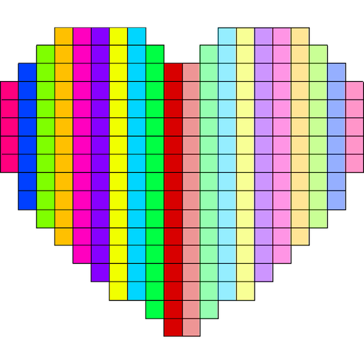 Pixel Art Symmetry Draw: Color