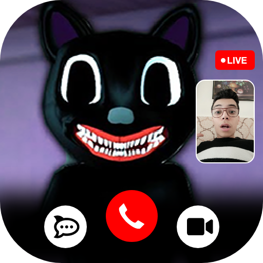 Cartoon Cat Video Call + Chat