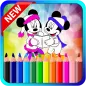 Coloring Book Mickey Minnie Mouse