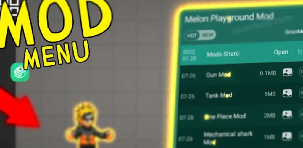 Download melon playground mod menu android on PC