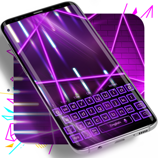 Neon Purple Keyboard