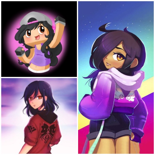 Wallpaper Aphmau Anime Aron and Friends