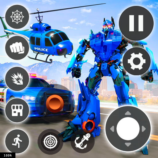 Robot Oyunları: Polis Araba 3D