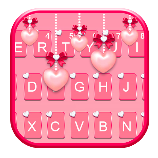 Pink Heart Pearls keyboard