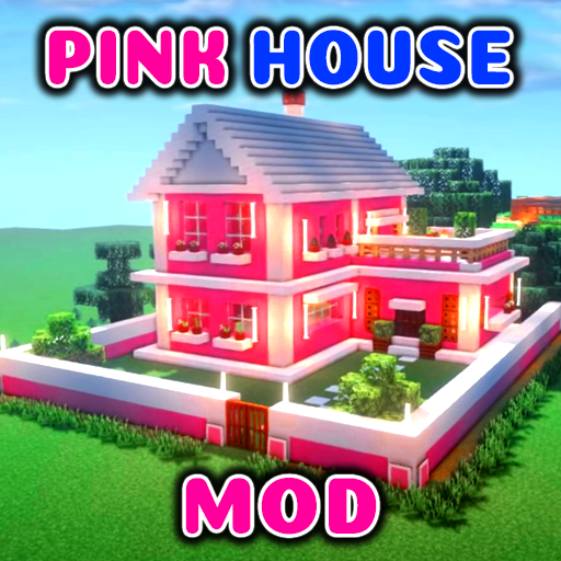 Casa Rosa Mod Mapa para mcpe