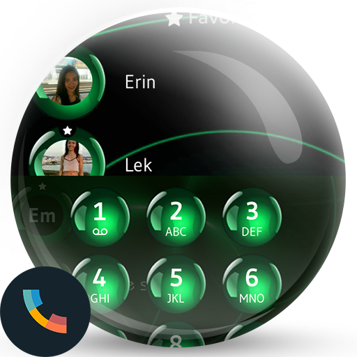 Theme Dialer Spheres Green