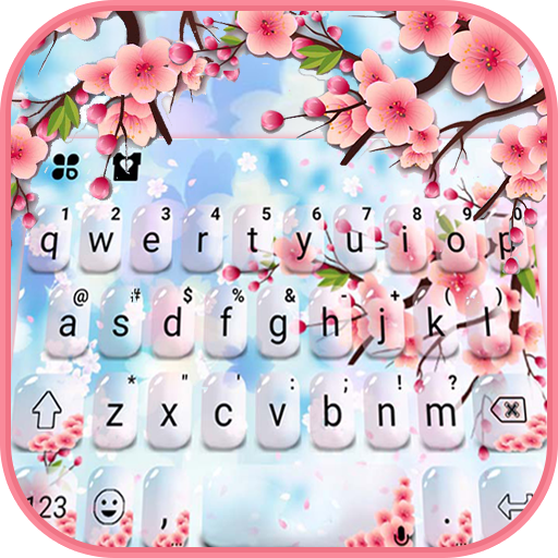 Pink Glass Sakura キーボード