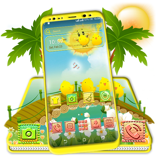 Sunny Summer Launcher Theme