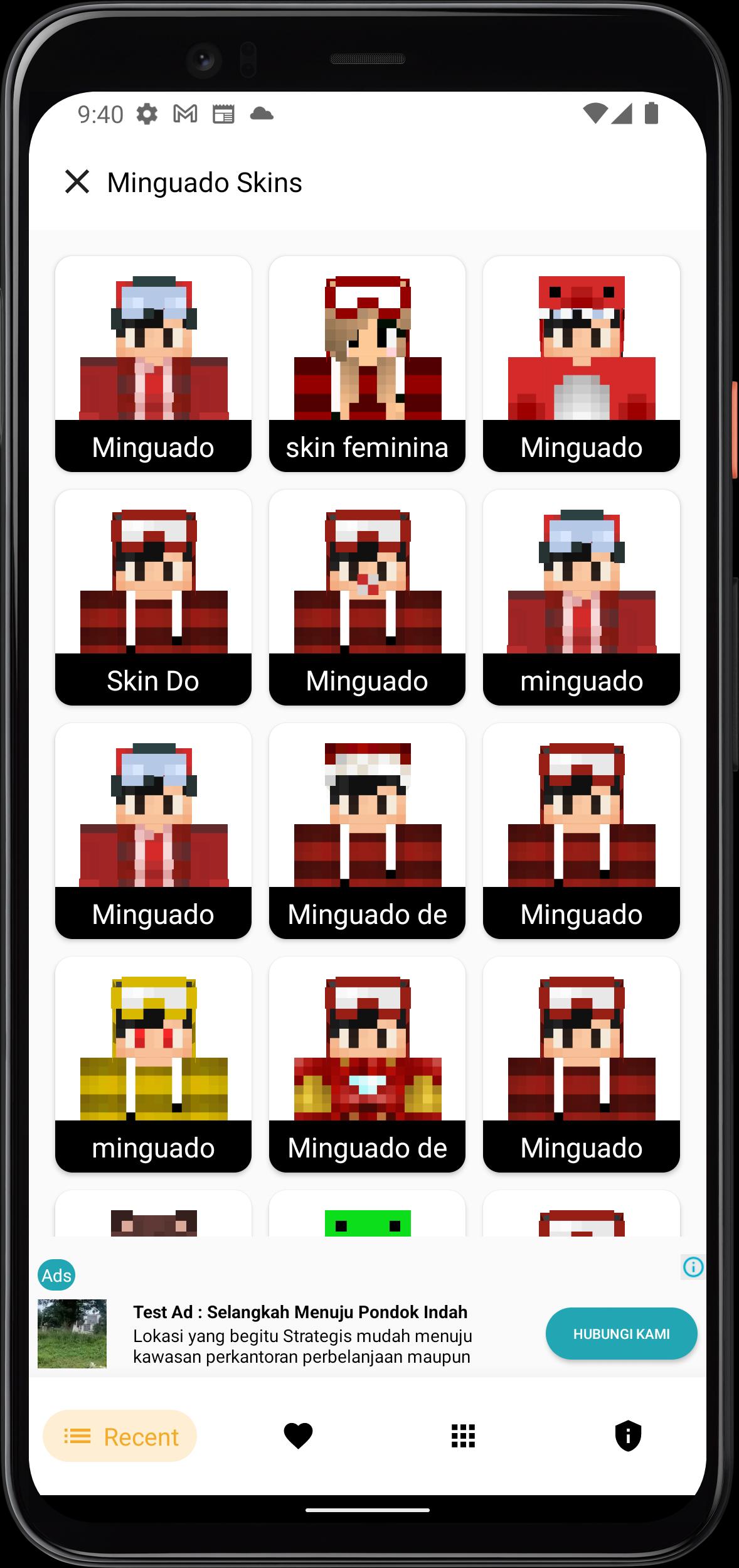 Download Minguado Skins for Minecraft android on PC