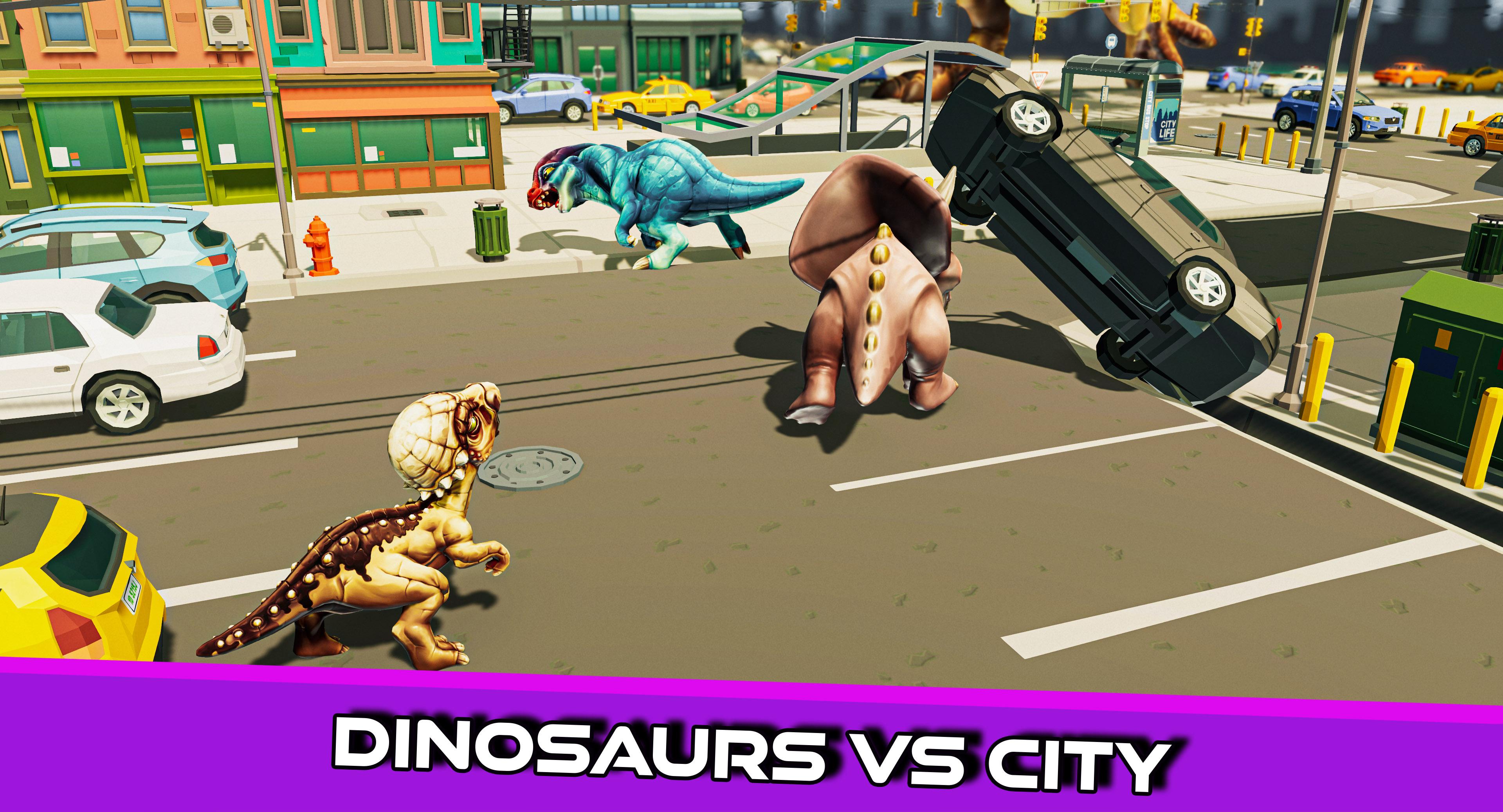 Download Dinosaur Games City Rampage android on PC