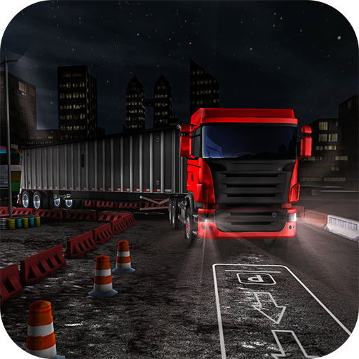 Night truck extreme parking