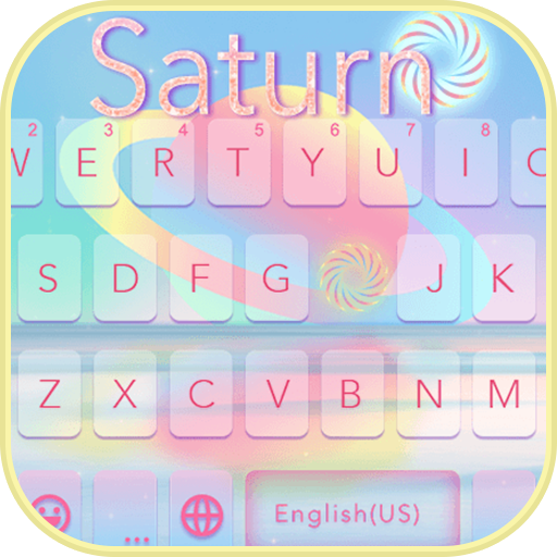 最新版、クールな Saturn のテーマキーボード