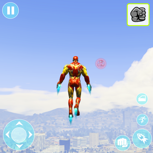 Iron Hero Robot Crime City 3D