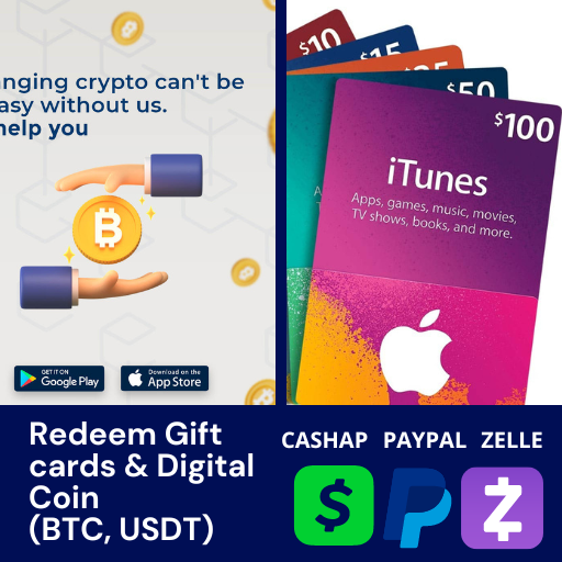 Redeem iTunes gift cards & BTC